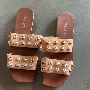 Nine West studded sandals size 6.5
